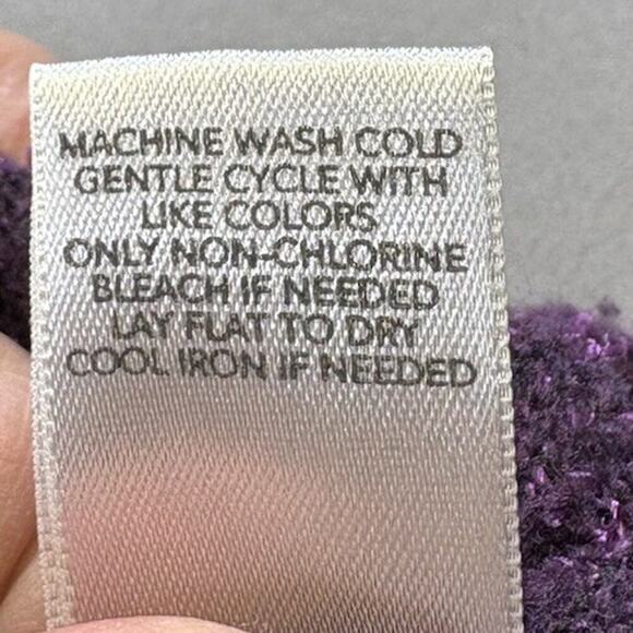 Christopher & Banks Cardigan Woman’s Size Small Purple Button Up Long Sleeve - Picture 8 of 8